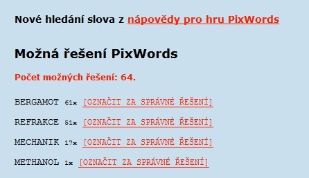 napoveda pixwords 2